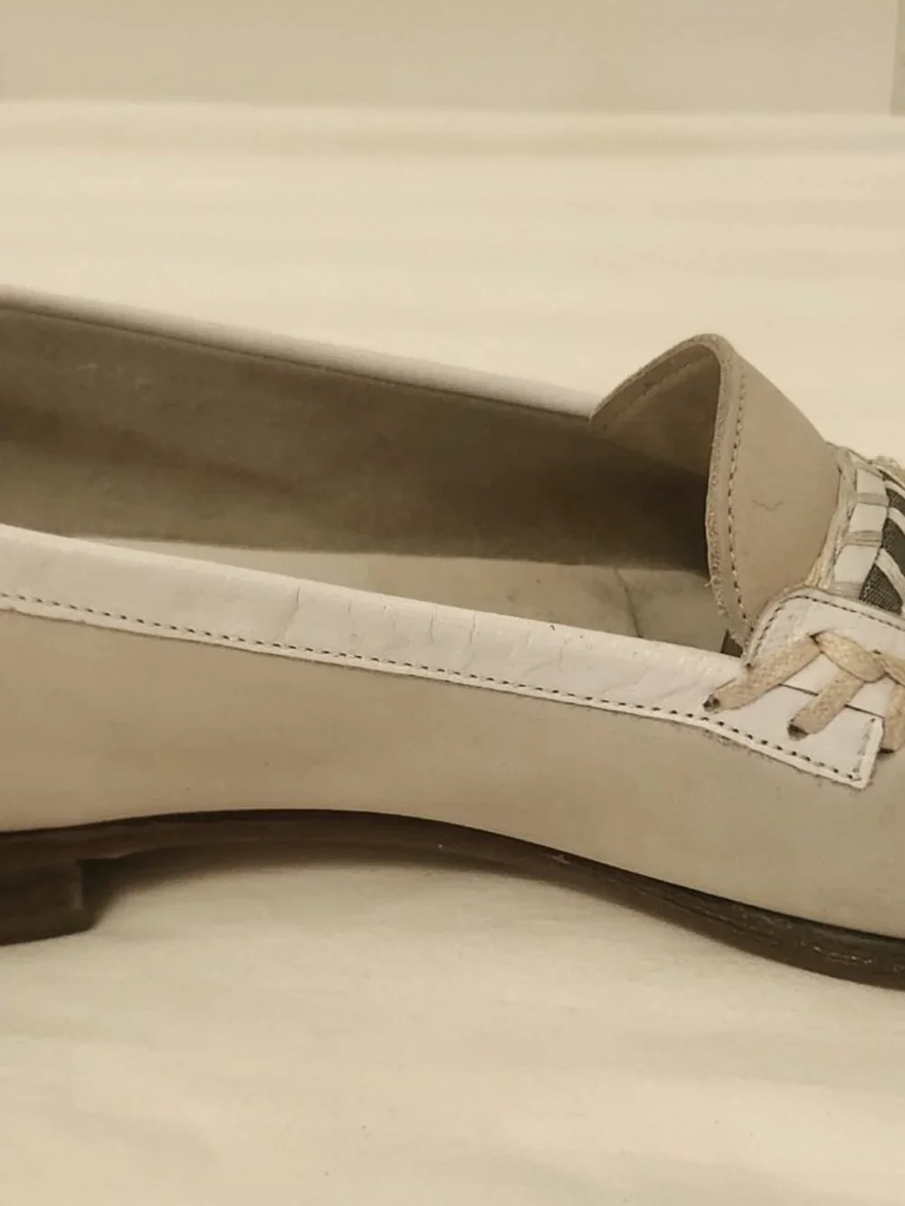 Bally men's loafers 10.5 two tone Cannes model Italy